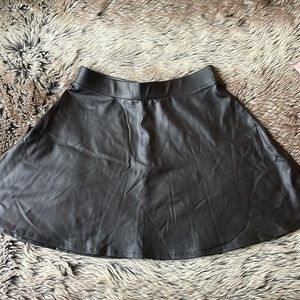 Forever 21 black leather skirt